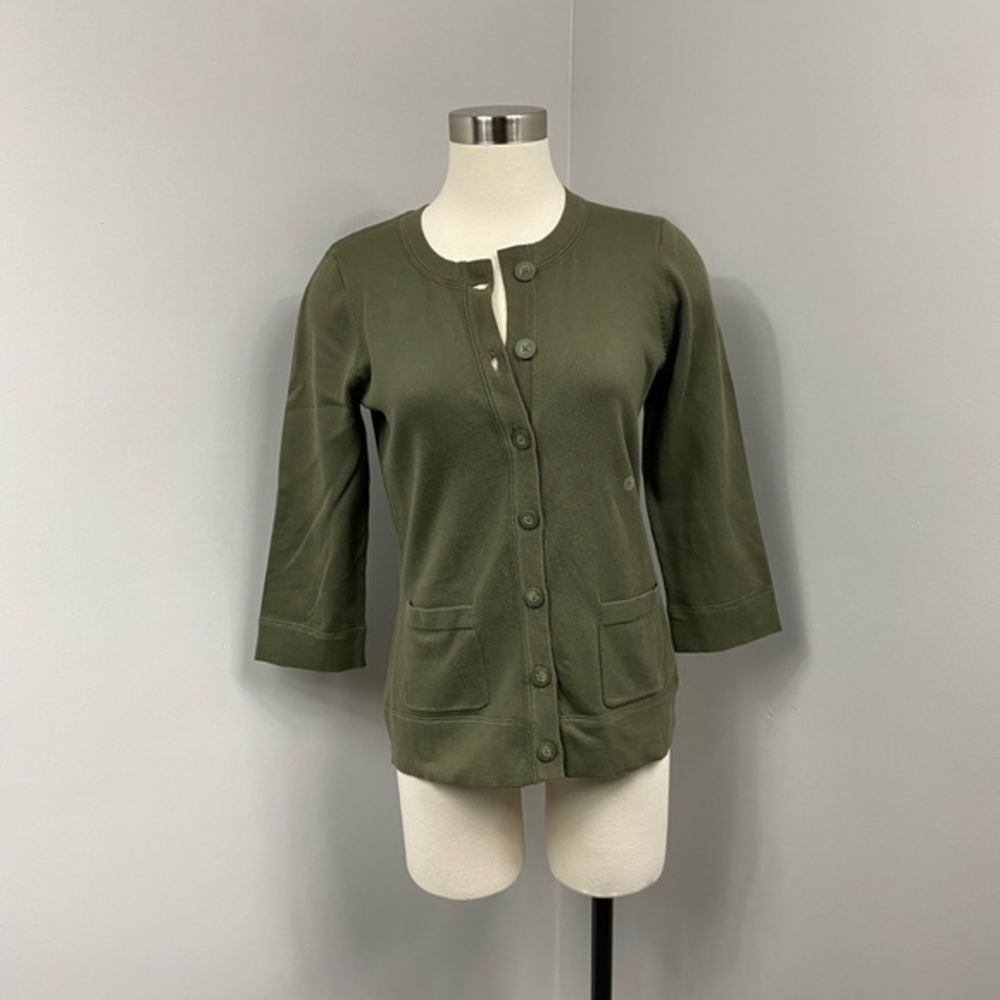 Eddie Bauer Olive‎ Cardigan